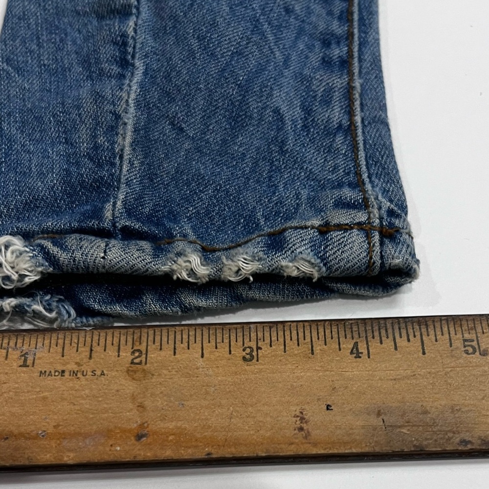 Zara Boys Distressed Patchwork Jeans Size 104 Blue Elastic Waist - Picture 8 of 12